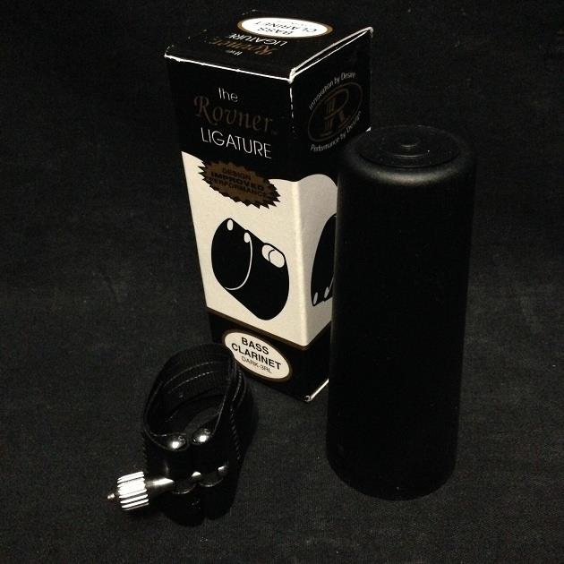 Rovner Ligature Dark-3RL Bass Clarinet with Cap & Nickel Fittings *
