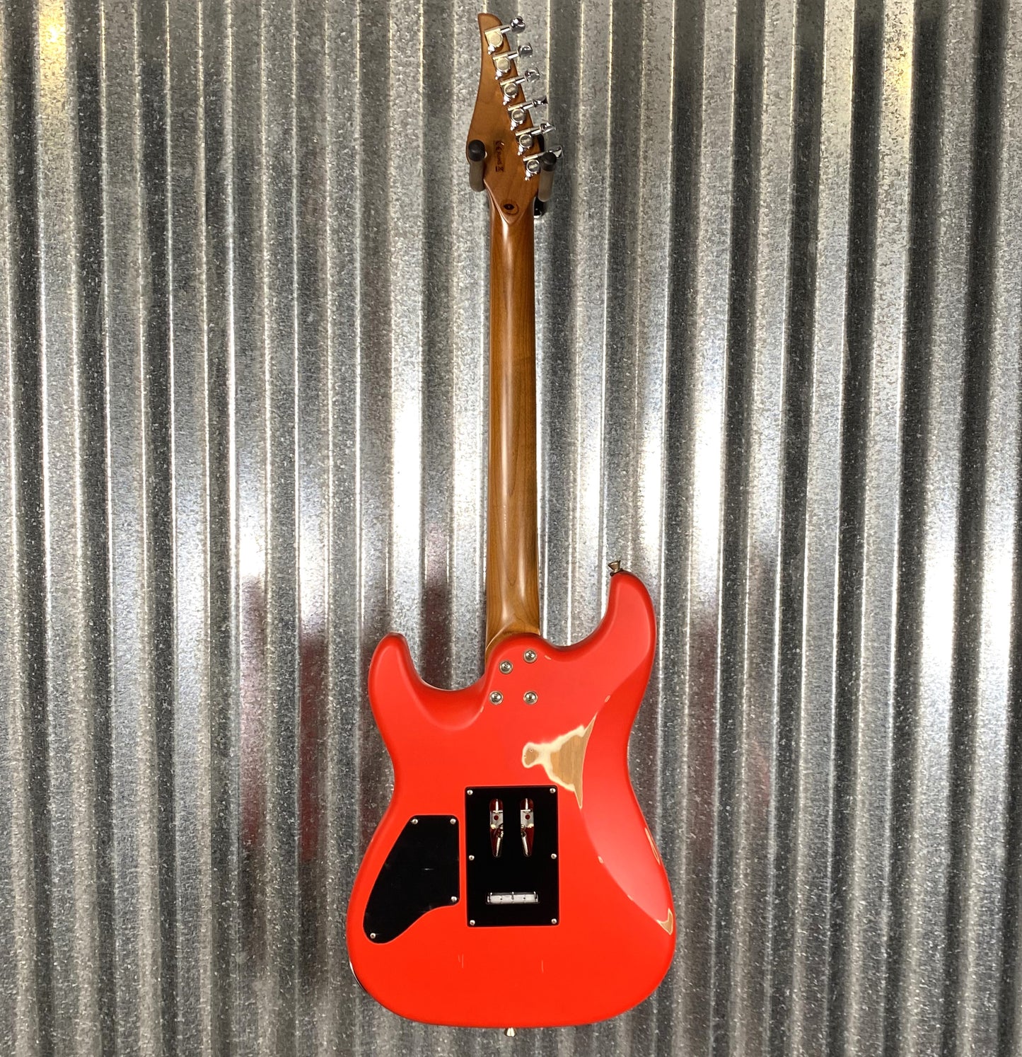 Jet JS850 Relic FR Strat Style Tremolo Guitar Distressed Red #0002