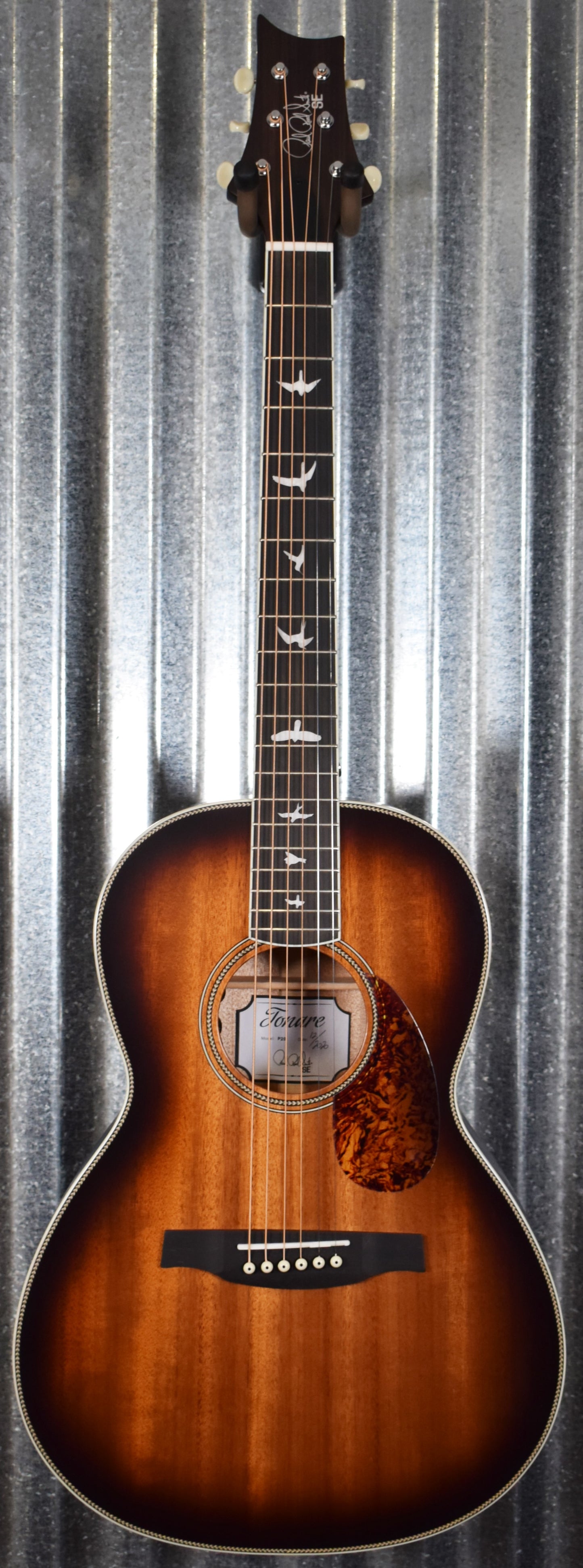 PRS Paul Reed Smith SE Parlor Tobacco Sunburst Acoustic Electric Guitar & Bag #8743
