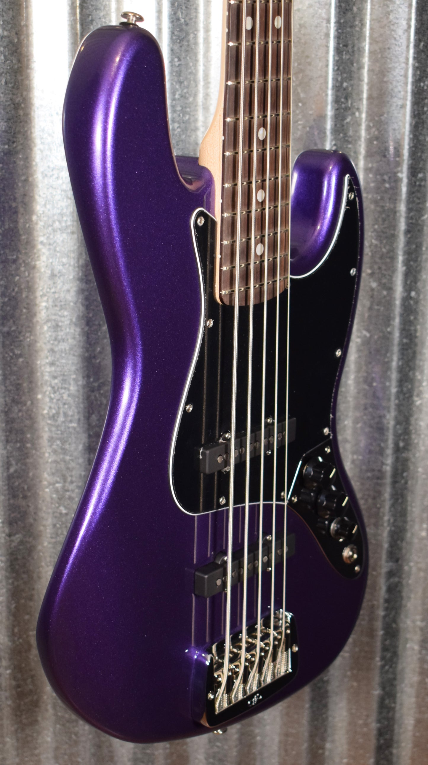 G&L USA JB-5 Plum Crazy 5 String Jazz Bass Rosewood Satin Neck & Case #6086