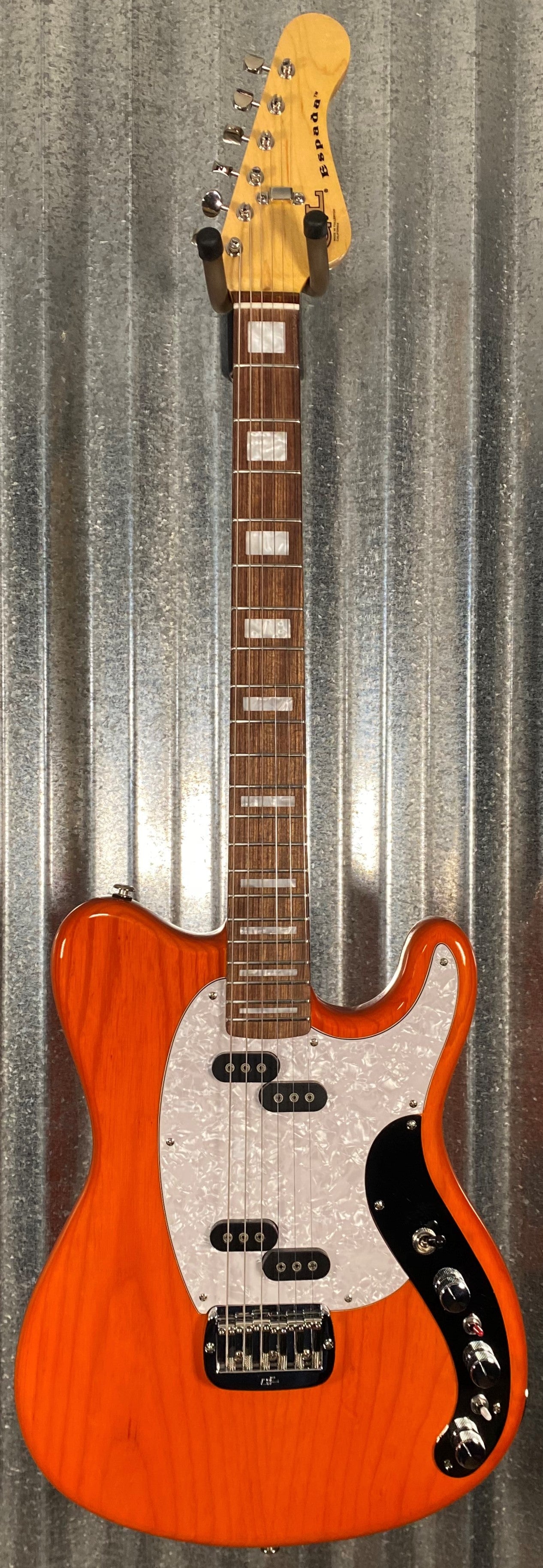 G&L USA CLF Espada Clear Orange Guitar & Case Demo #6181