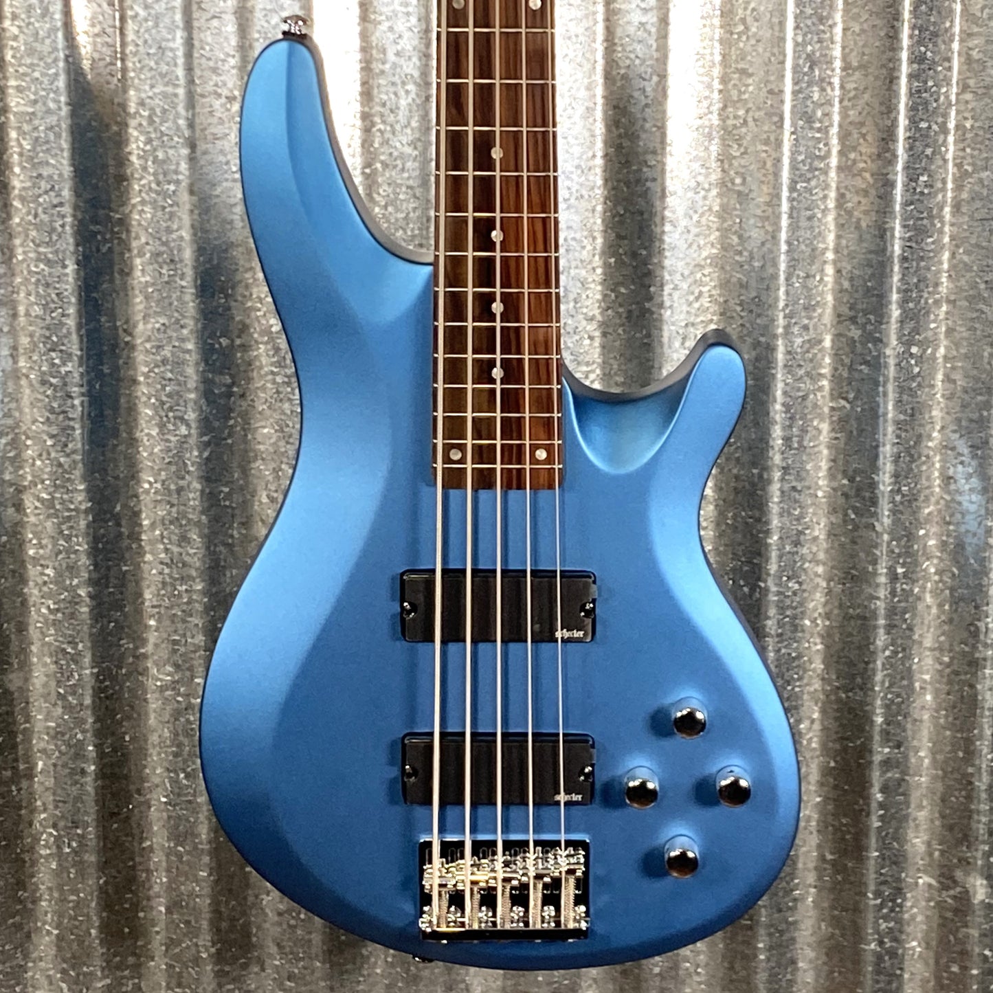 Schecter C-5 Deluxe 5 String Bass Satin Metallic Light Blue #0632