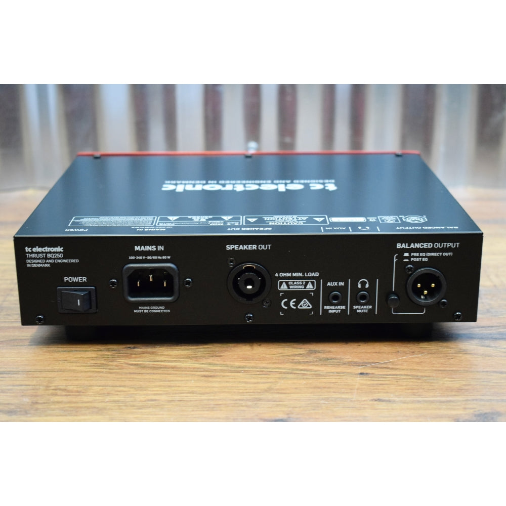 TC Electronic Thrust BQ250 250 Watt with Compressor Bass Head Amplifier