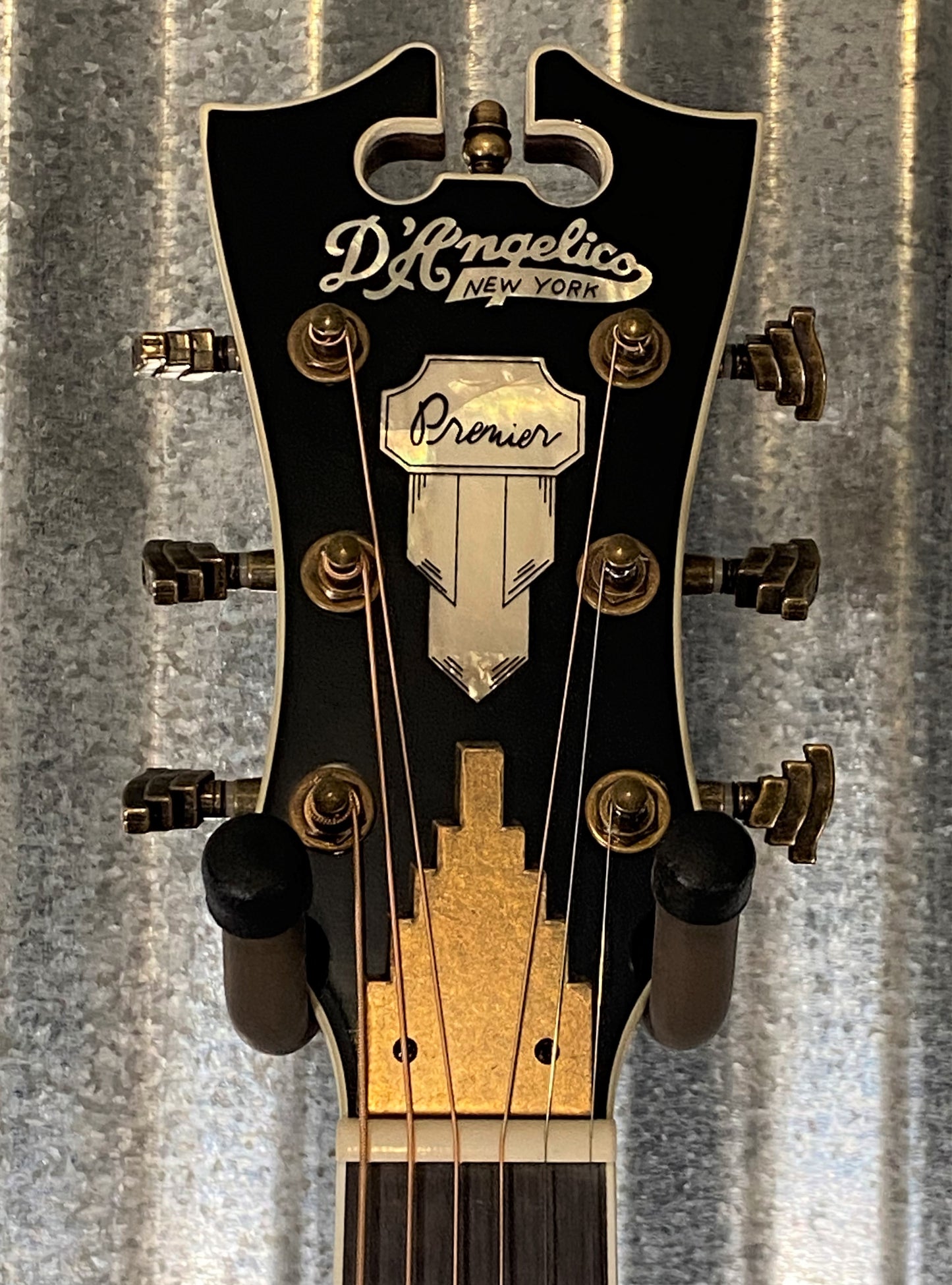 D'Angelico Premier Bowery Dreadnought CE Vintage Natural Acoustic Electric Guitar #6823
