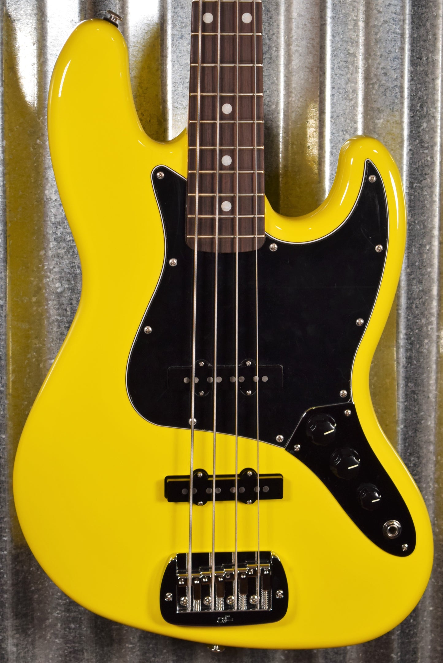 G&L USA Fullerton Custom JB Yellow Fever Jazz Bass & Case 2020 #9031