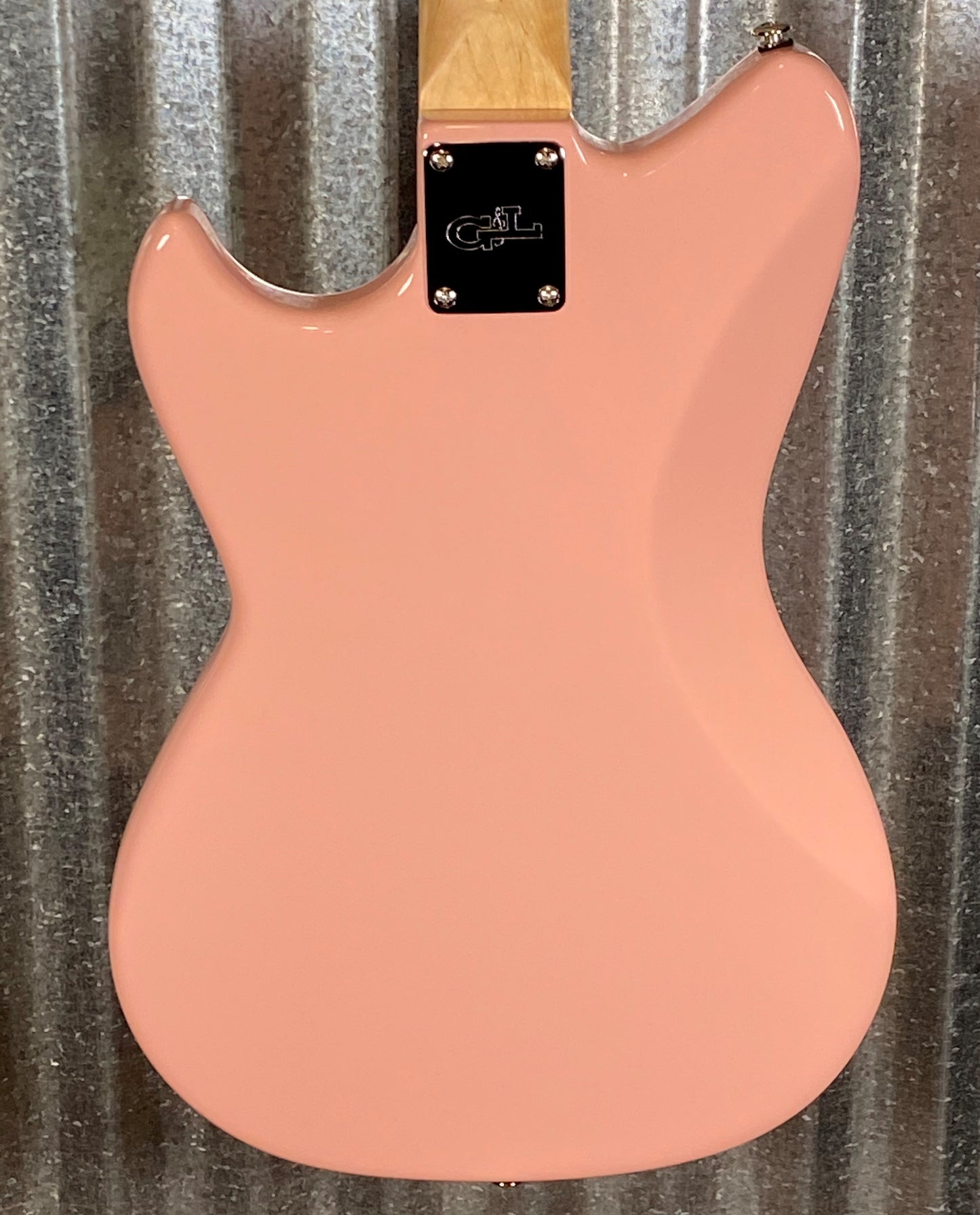 G&L USA Fullerton Deluxe Fallout 4 String Short Scale Bass Shell Pink & Bag #9355