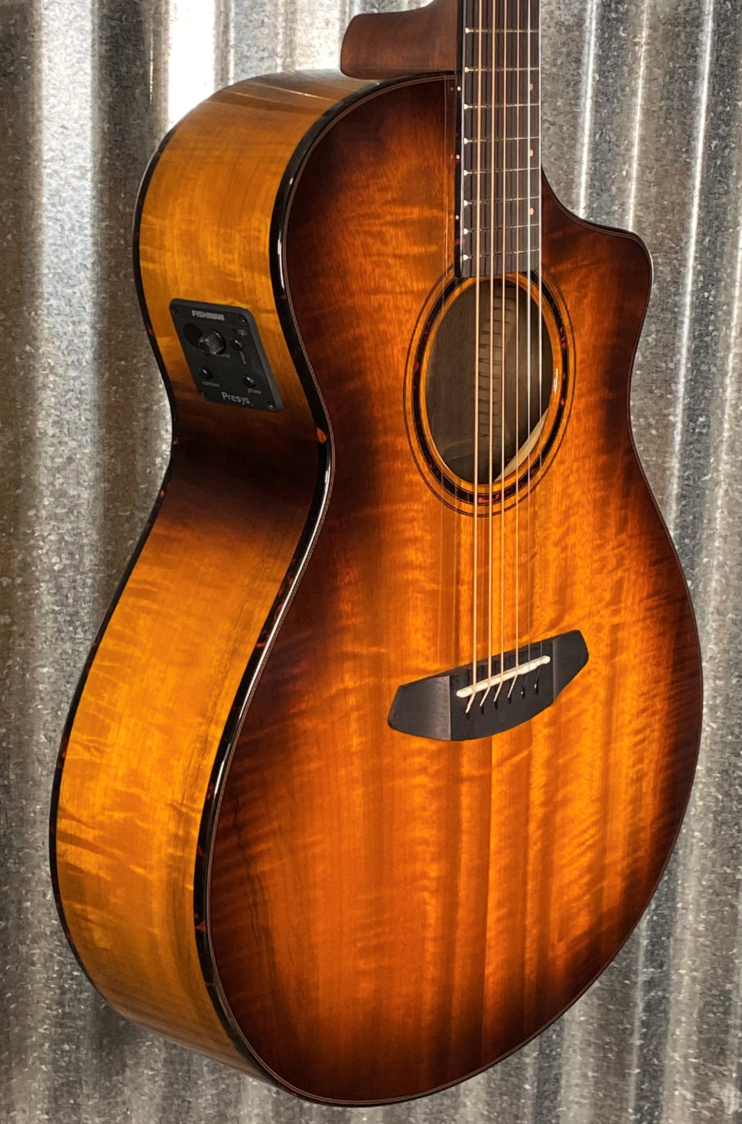 Breedlove Pursuit Exotic S Concert Tiger's Eye CE Myrtlewood Acoustic Electric Guitar PSCN42CEMYMY #2617