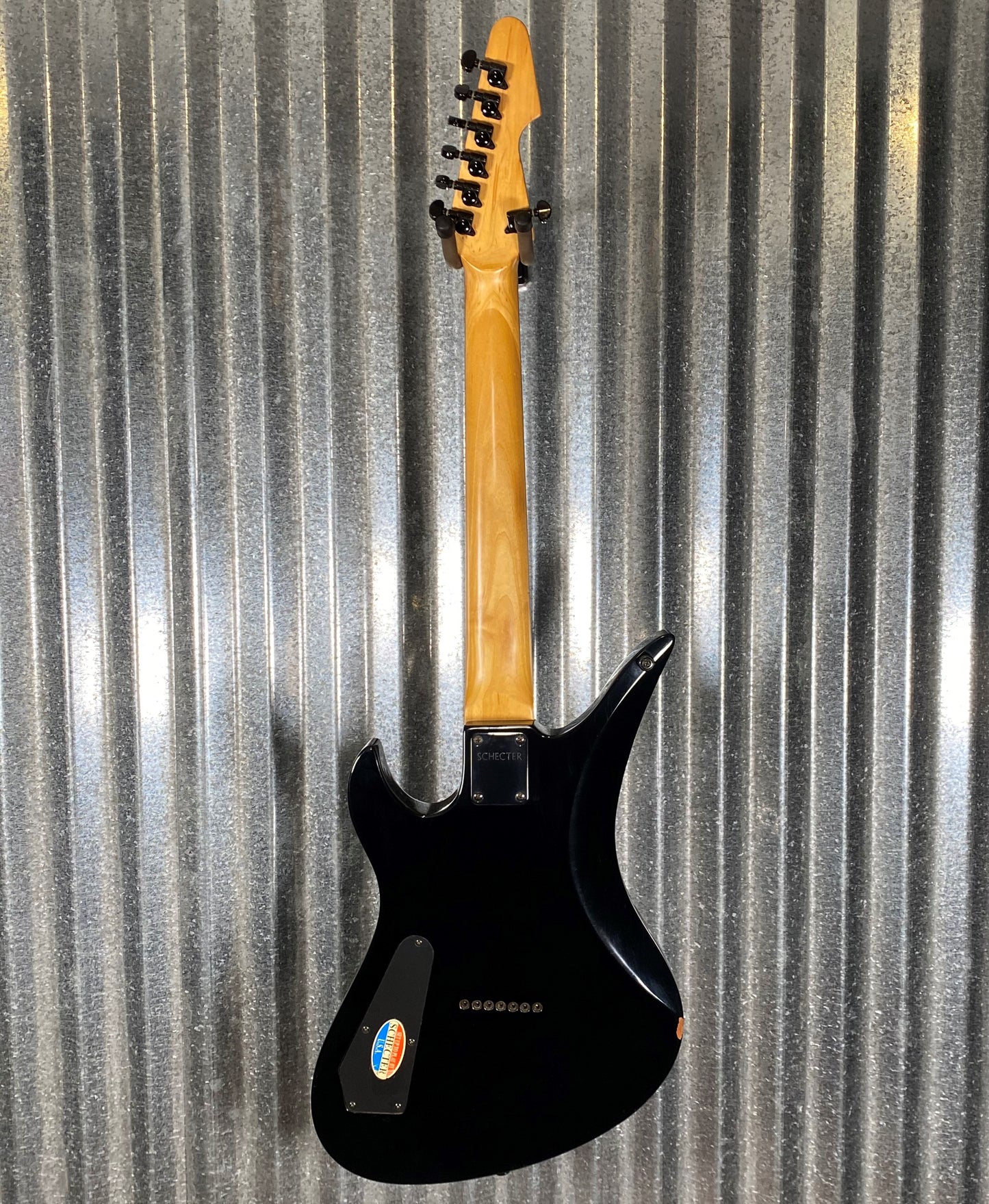 Schecter Diamond Series A-7 7 String Guitar Black #5116 Used