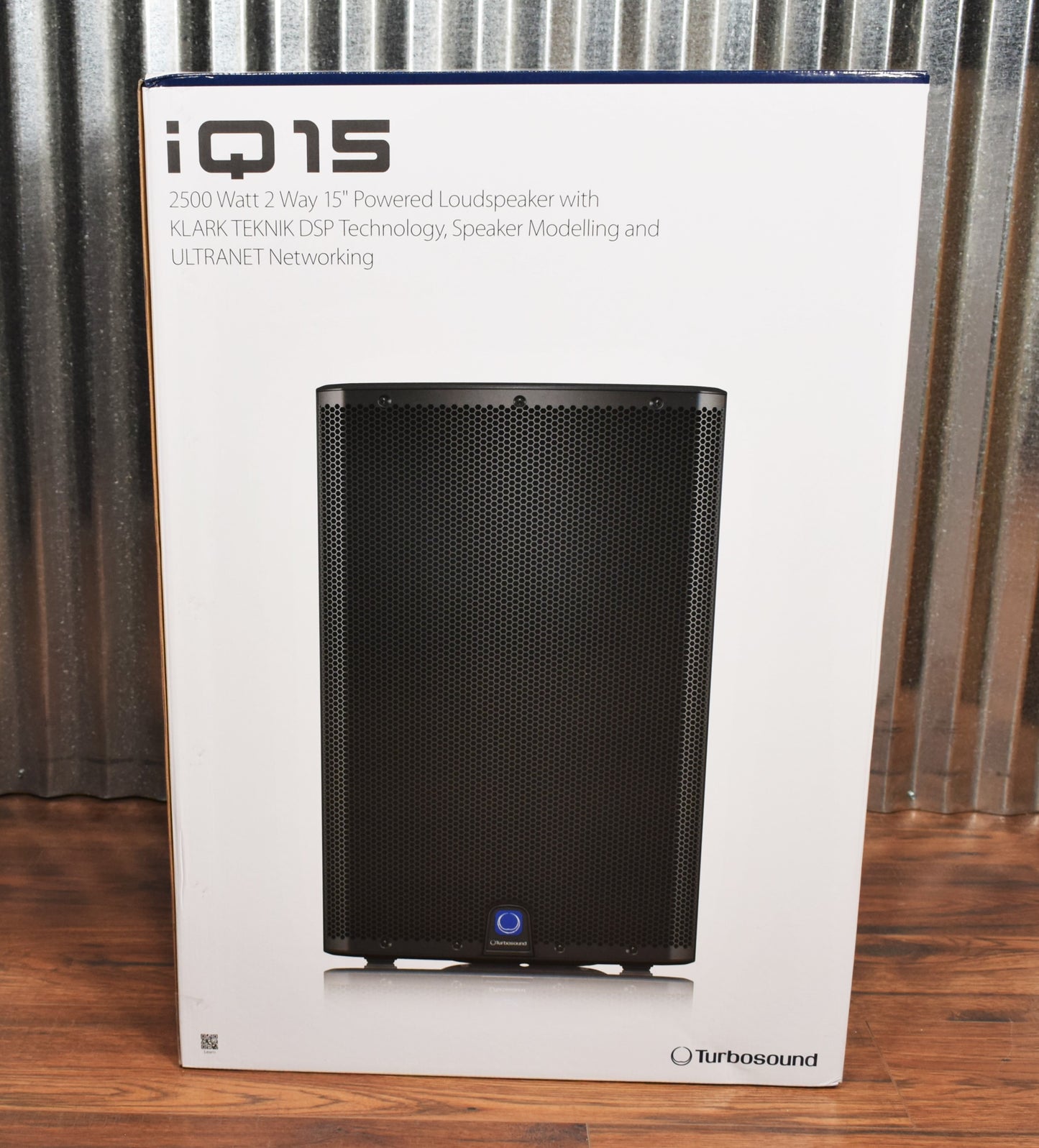 TurboSound IQ15 2500 Watt Powered 15" Two Way Loudspeaker Klark Teknik Utranet Processing