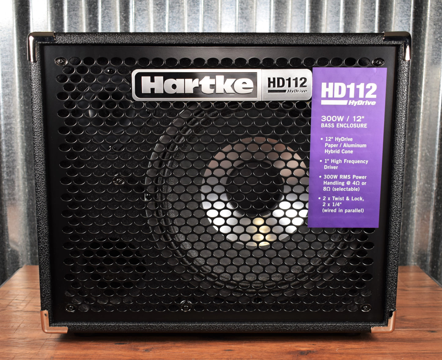 Hartke HyDrive HD112 1x12" & Horn 300 Watt Bass Amp Speaker Cabinet