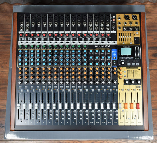 Tascam Model 24 Mixer USB Audio Interface Recorder Controller Demo