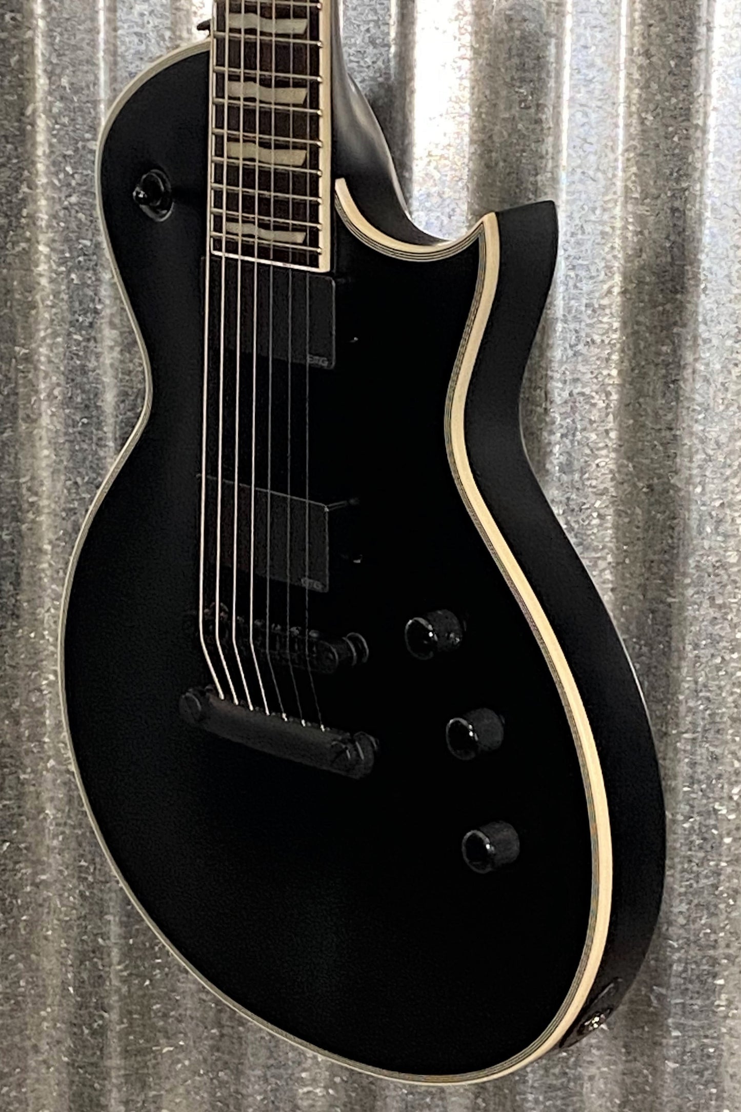 ESP LTD EC-407 Eclipse EMG 7 String Black Satin Guitar LEC407BLKS #3972 Used