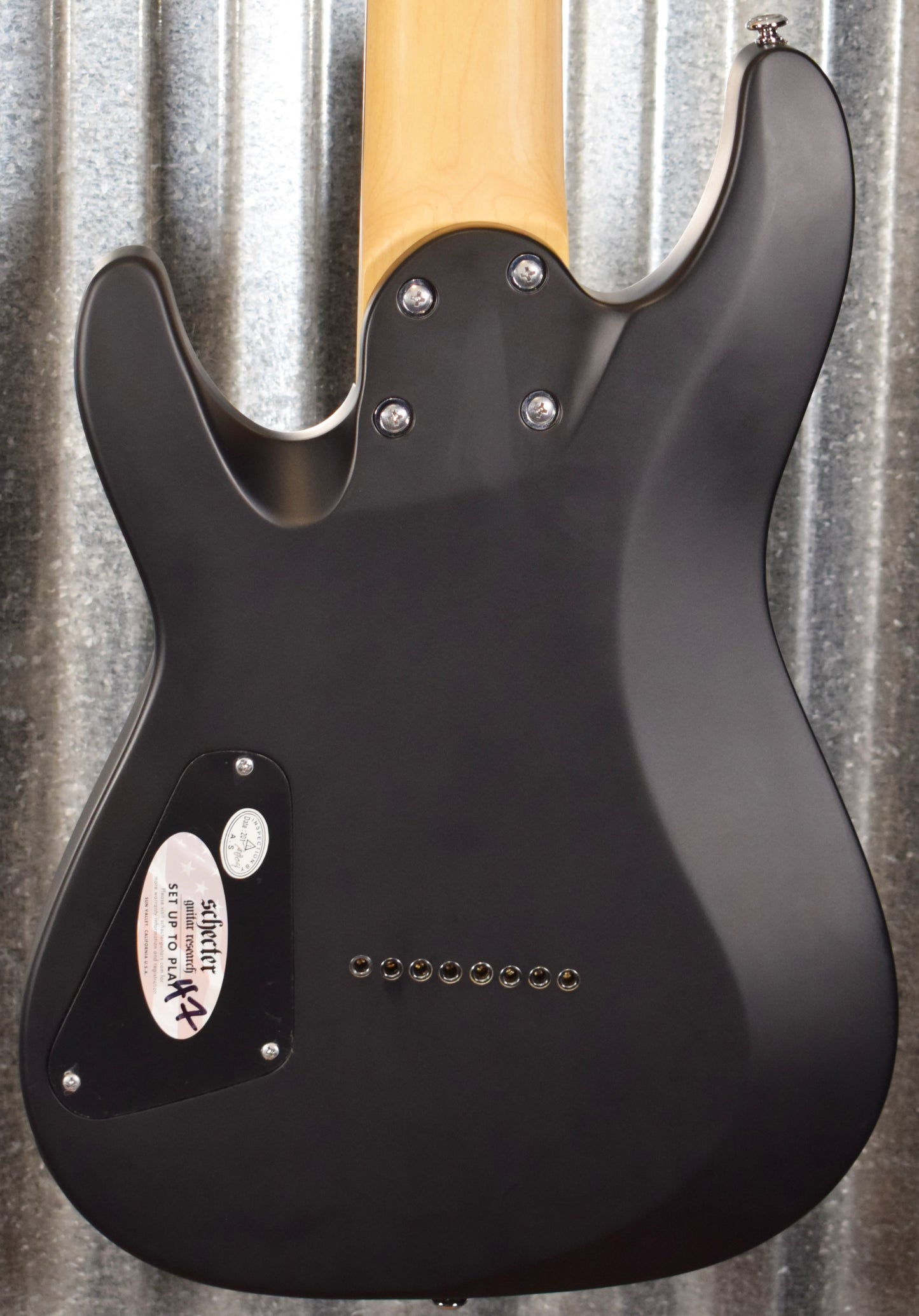 Schecter C-8 Deluxe 8 String Satin Black Guitar #1998 Used