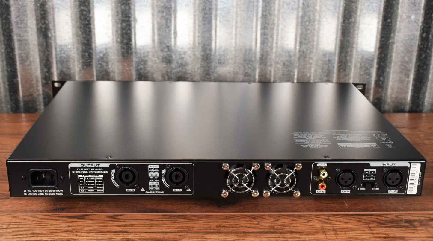 Samson MXS2800 Two Channel Class D 2 x 825 Watts PA Power Amplifier