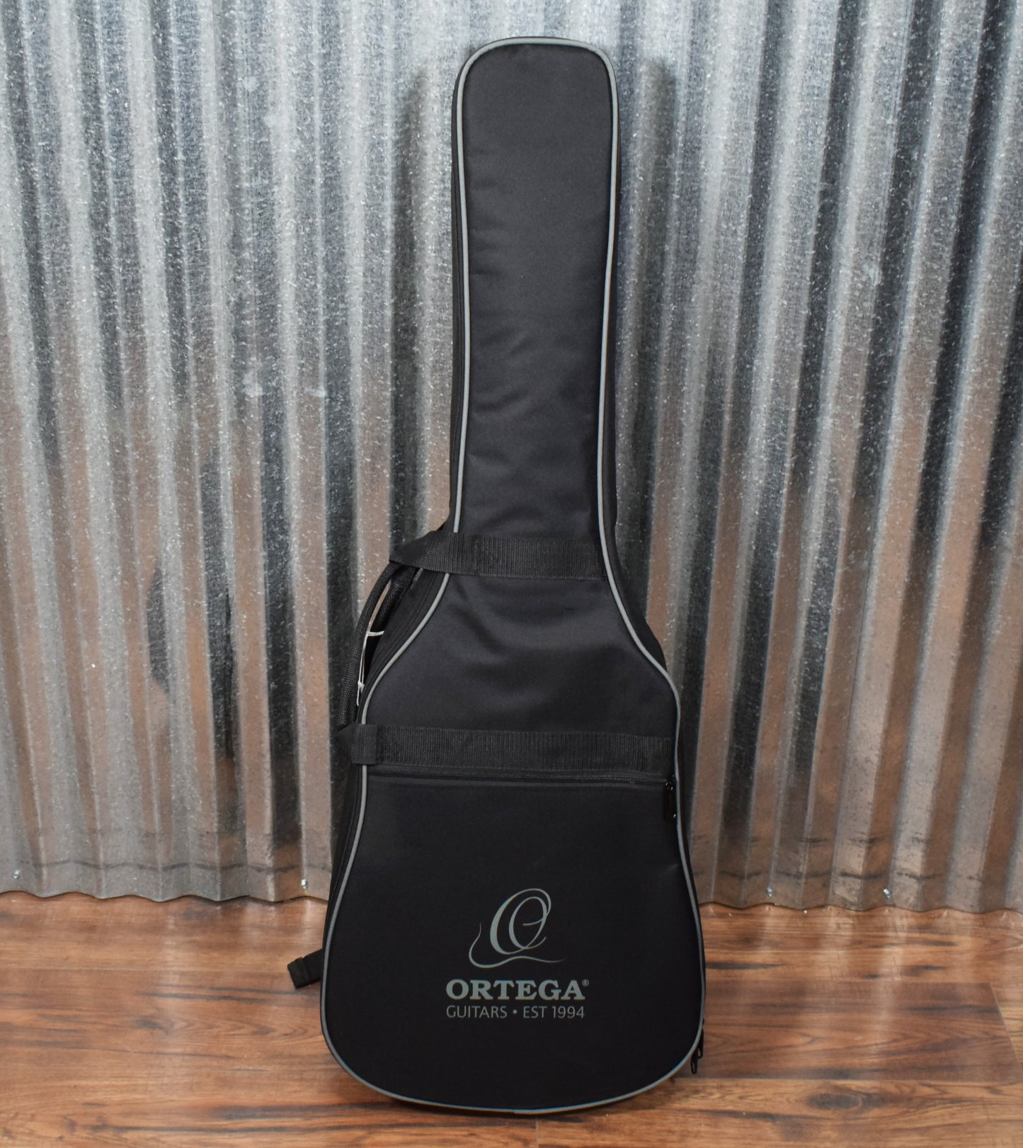 Ortega RGA-PLT Gaucho Nylon String Parlor Guitar Platinum Gray Guitar & Bag #0058