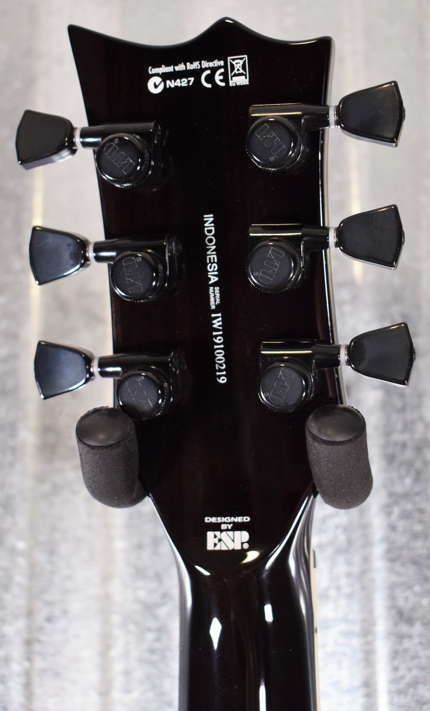 ESP LTD EC-1000T Flame Black Natural Burst Seymour Duncan Guitar LEC1000TFMBLKNB #0219 Demo