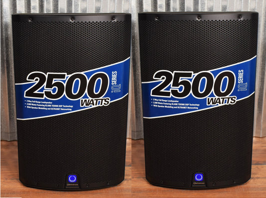TurboSound IQ15 2500 Watt Powered 15" Two Way Loudspeaker Klark Teknik Utranet Pair