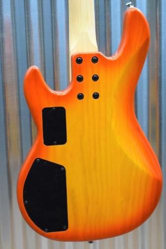 G&L Tribute M-2000 4 String Bass Honeyburst 3 Band Active EQ & Case M2000 #0443