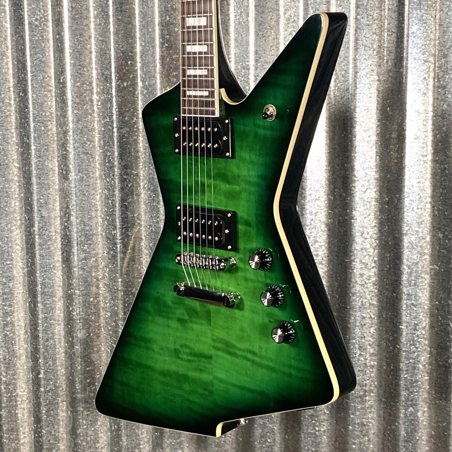 Westcreek Revenge Explorer Flame Transparent Green Burst #0759 Used