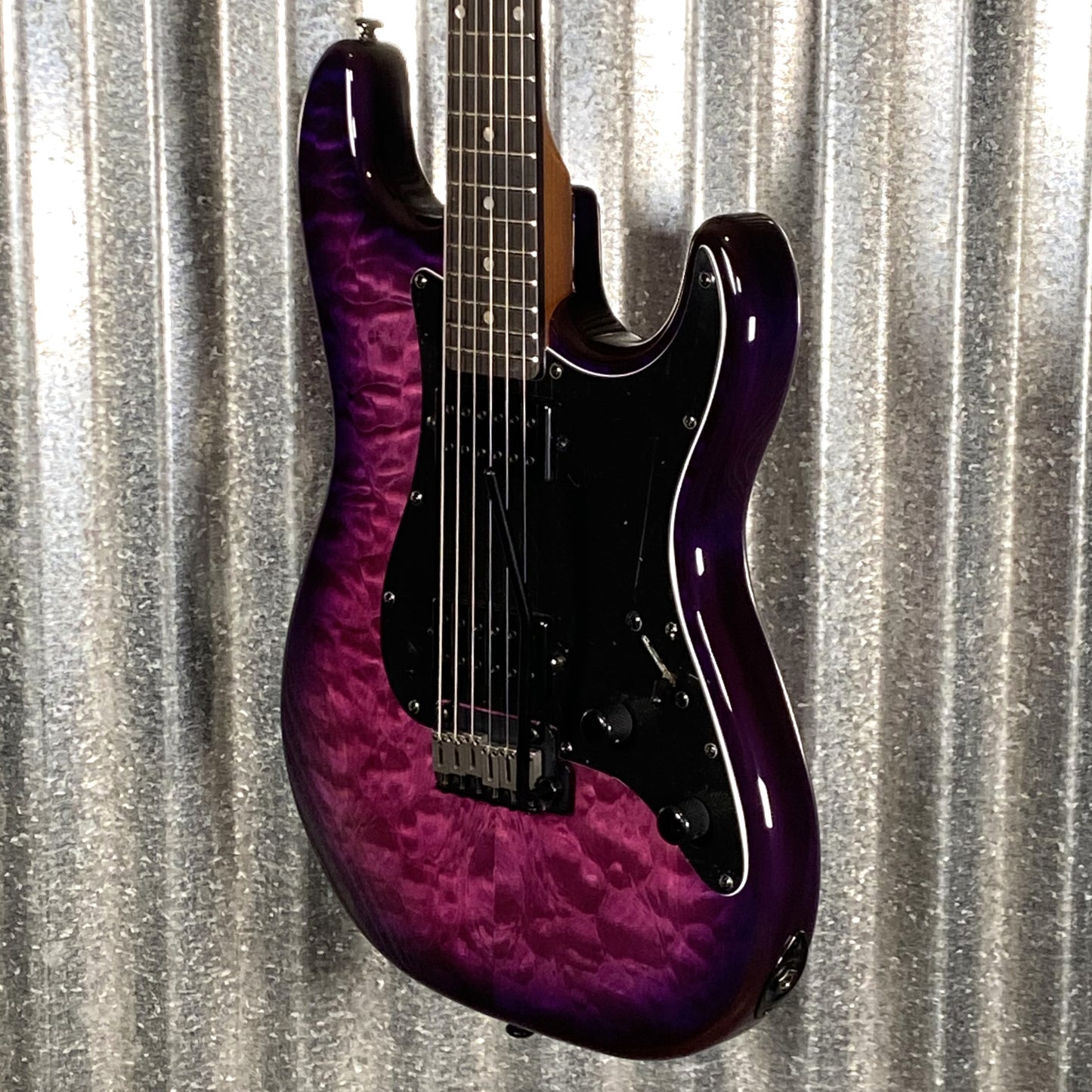 Schecter Traditional Pro Roasted Neck Trans Purple Burst Guitar #0539