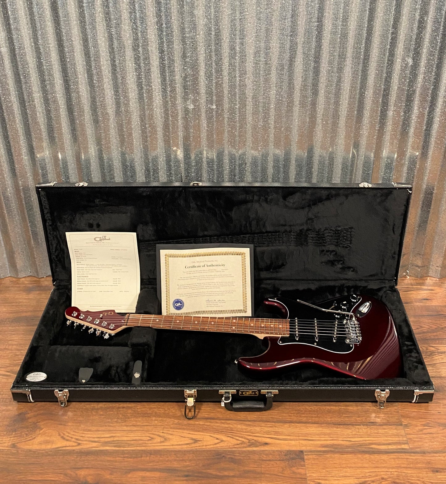 G&L USA S-500 Ruby Red Metallic Guitar & Case S500 #5200