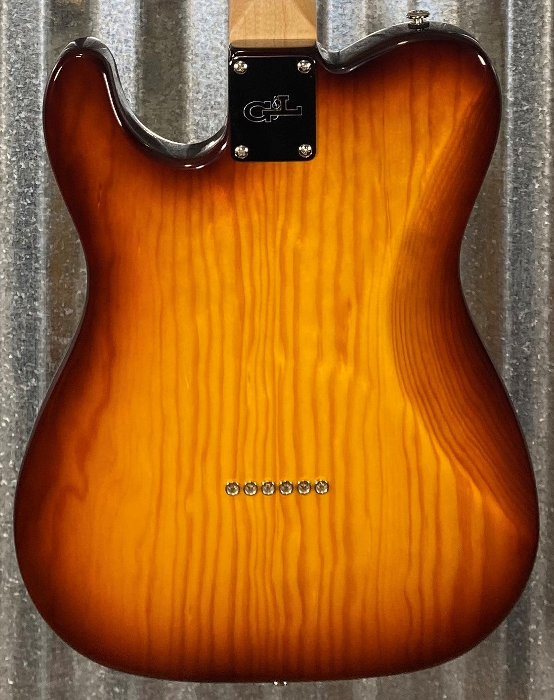 G&L USA Fullerton Deluxe ASAT Classic Bluesboy Old School Tobacco Sunburst Guitar & Bag Blem #9094