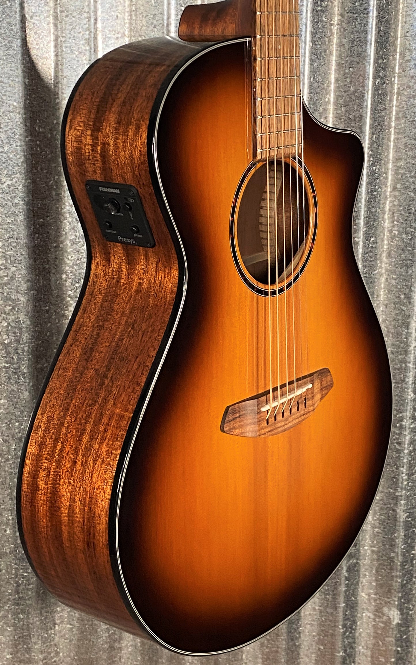 Breedlove Discovery S Concert CE Edgeburst Cedar Acoustic Electric Guitar #3341