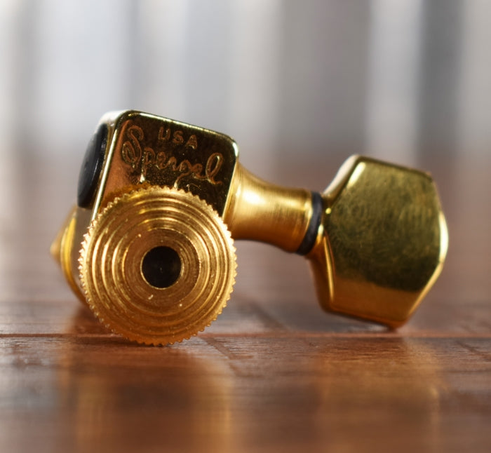 Sperzel Trim Lok Gold Medium Guitar Tuning Machine For High G & D Strings Used