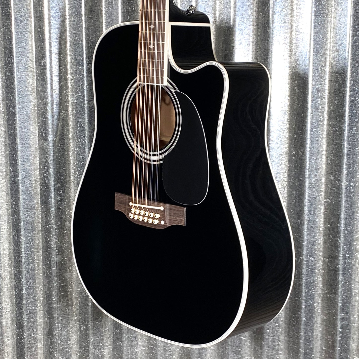 Takamine EF381SC12 Cutaway 12 String Acoustic Electric Guitar Black & Case Japan #0951