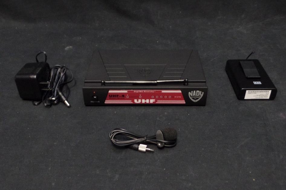 Nady UHF-4 High Band Professional Wireless Microphone System For Parts Only