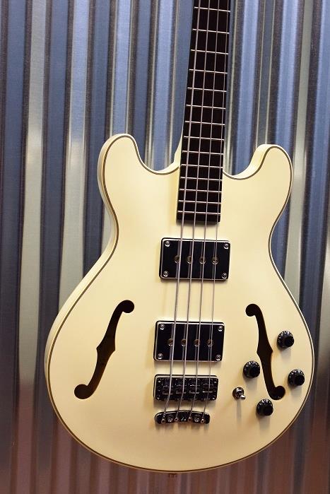 Warwick Rockbass Star Bass 4 String Semi Hollow Bass Cream White Blemish #1514