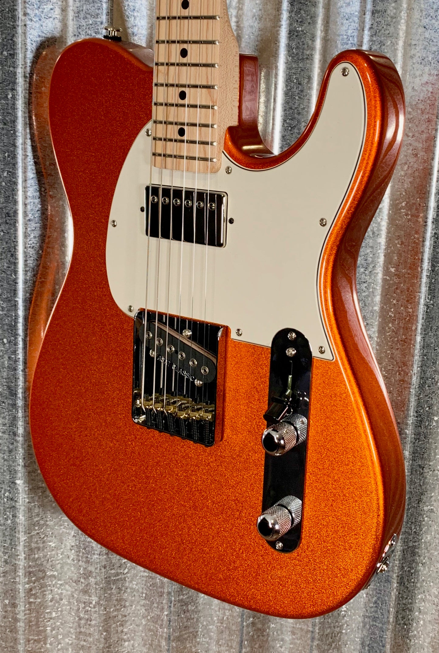 G&L USA Fullerton Custom ASAT Classic Bluesboy Tangerine Metallic Guitar & Case 2018 #3090