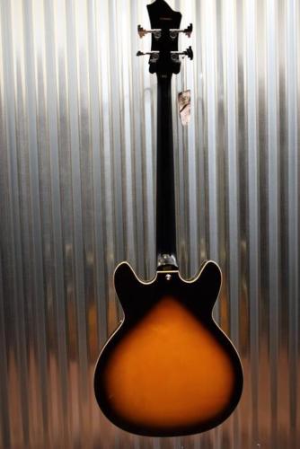 Hagstrom Viking Bass 4 String Tobacco Sunburst Semi Hollow VIKB-TSB #0063