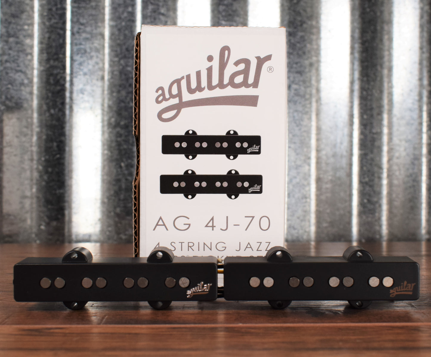 Aguilar AG 4J-70 Set 4 String Jazz Bass Bridge Neck Pickup Set Black