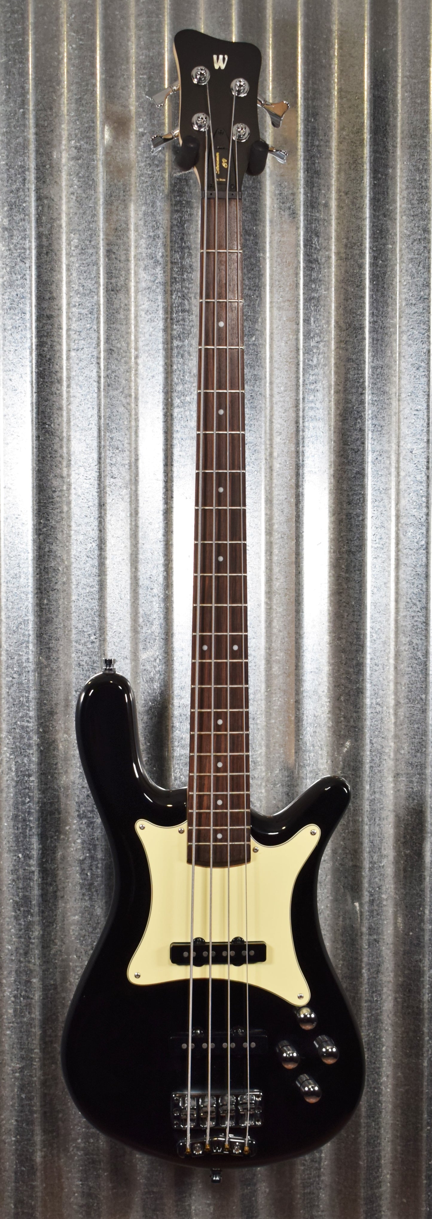 Warwick German Pro Series Streamer CV Classic Black 4 String Bass & Bag #6415 Demo