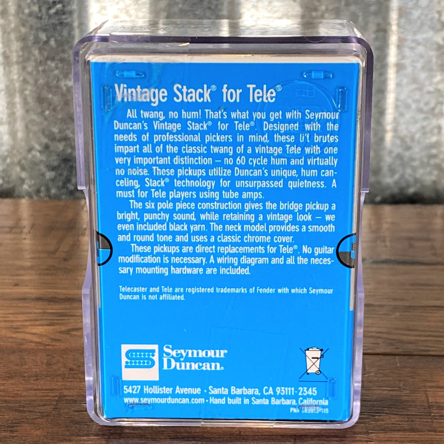 Seymour Duncan STK-T1n Vintage Stack Rhythm Tele Guitar Pickup Chrome