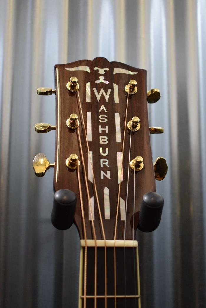 Washburn WSD5240STSK Solid Spruce Top Acoustic Guitar & Hardshell Case #0377