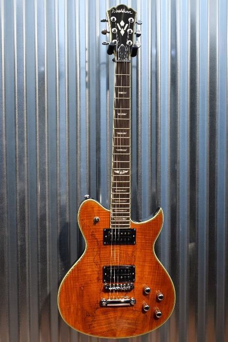 Washburn WIDLXSPLTD Spalted Maple Original Idol Guitar Trans Brown & Bag #231