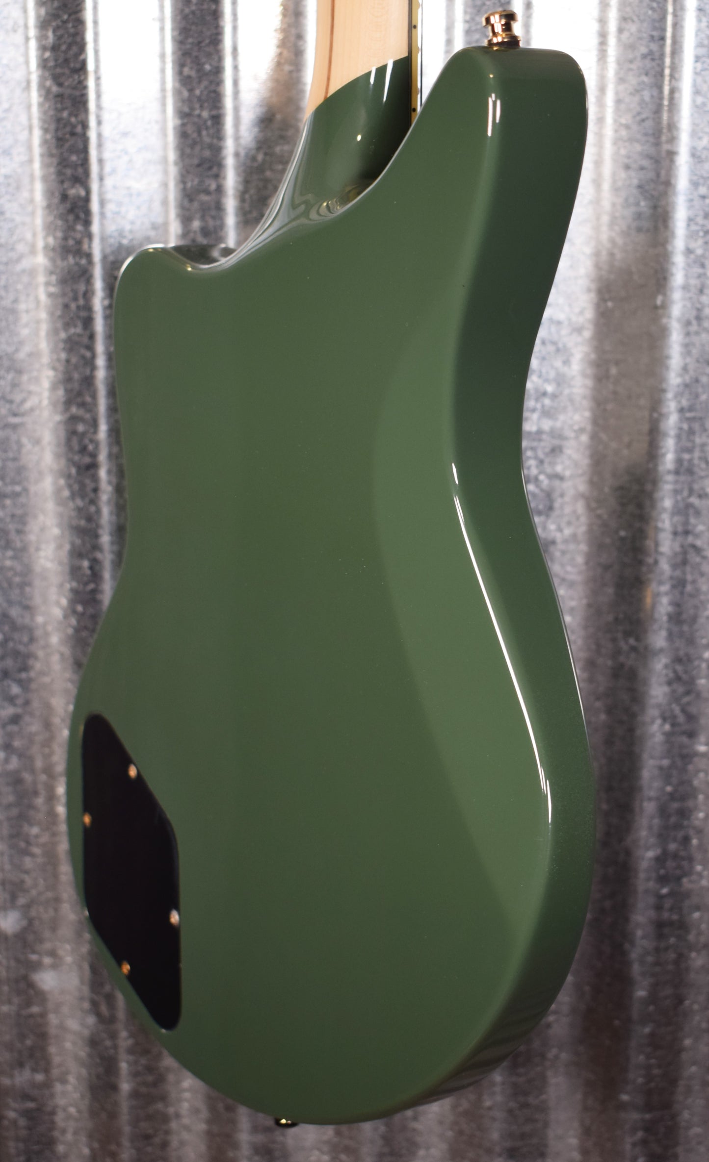 D'Angelico Deluxe Bedford Offset Army Green Guitar & Case #0630
