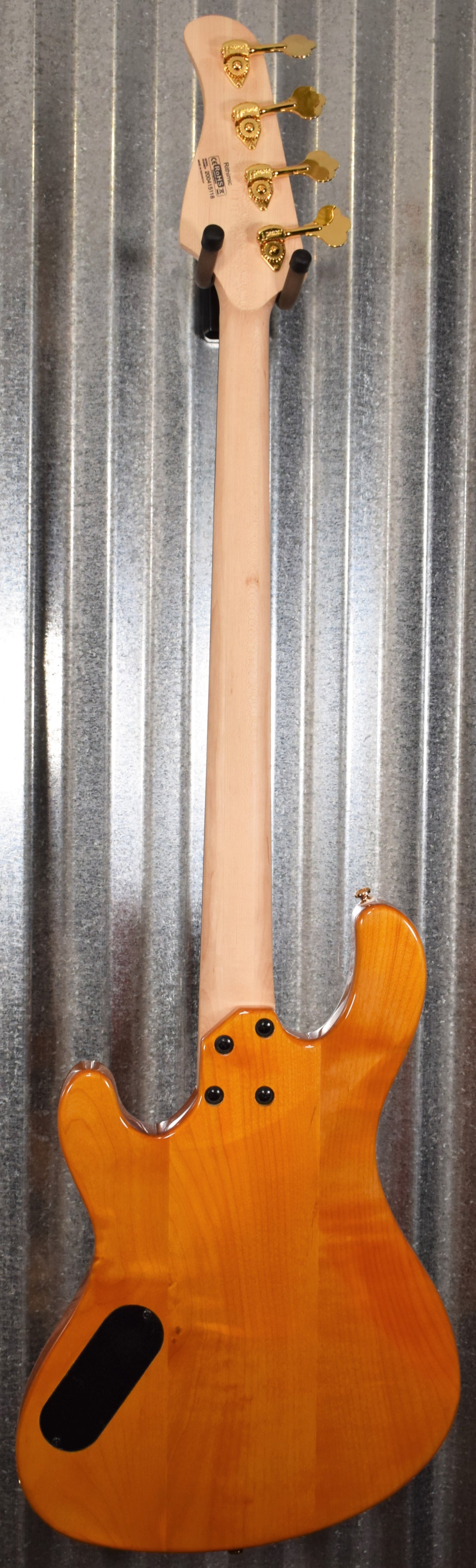 Cort RITHIMIC Jeff Berlin 4 String Bass Spalted Maple Padauk Top Blem #5118