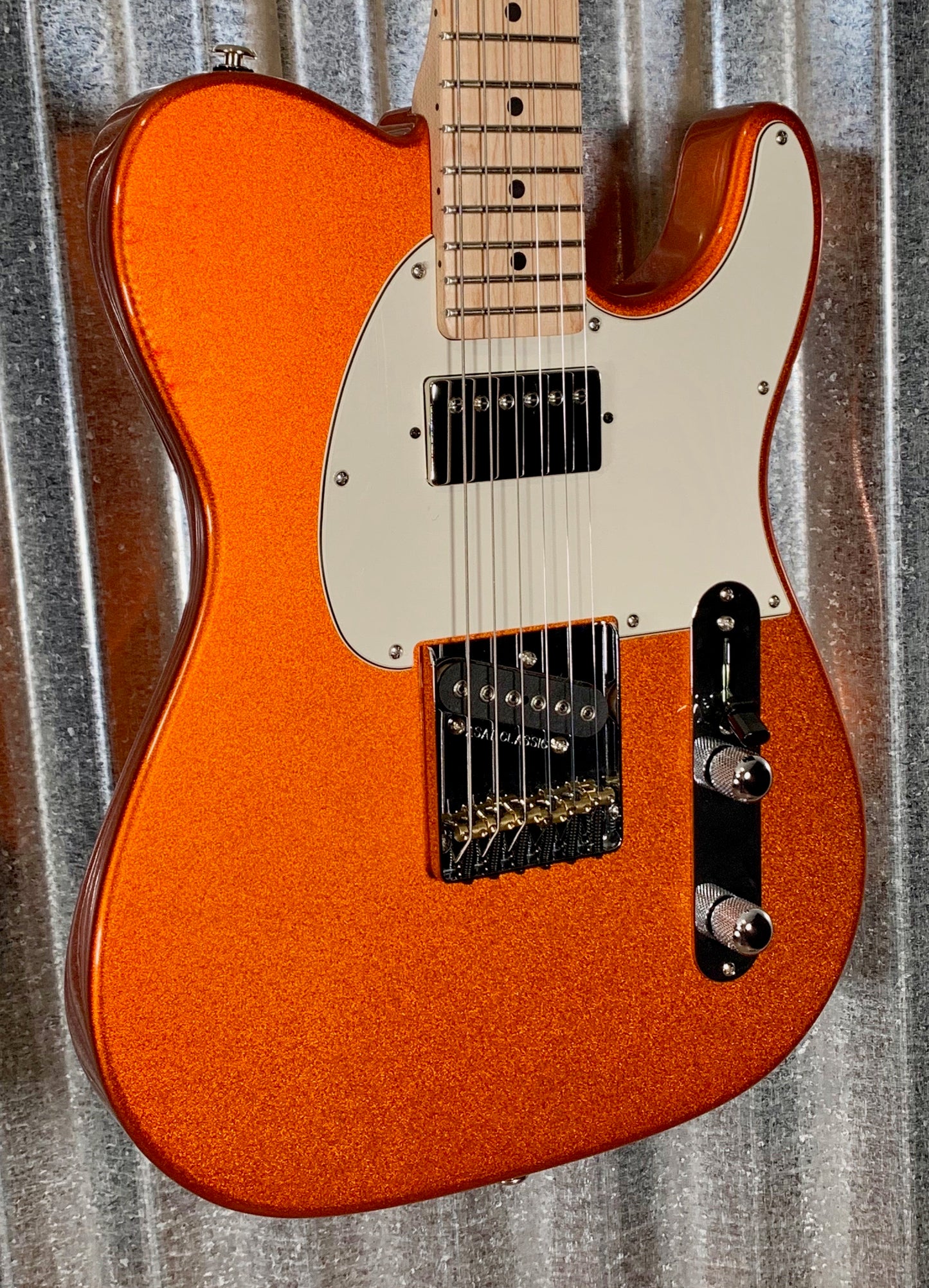 G&L USA Fullerton Custom ASAT Classic Bluesboy Tangerine Metallic Guitar & Case 2018 #3090