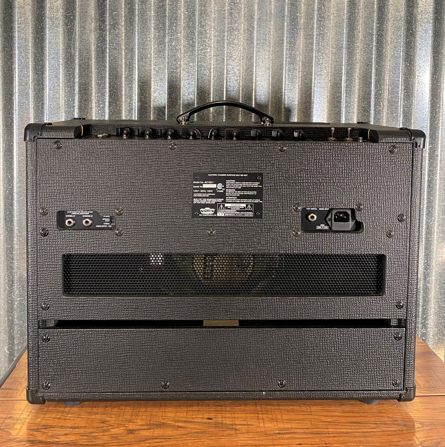 Vox AC15C1 AC15 15 Watt 1x12" Celestion Greenback Tube Guitar Combo Amplifier Used