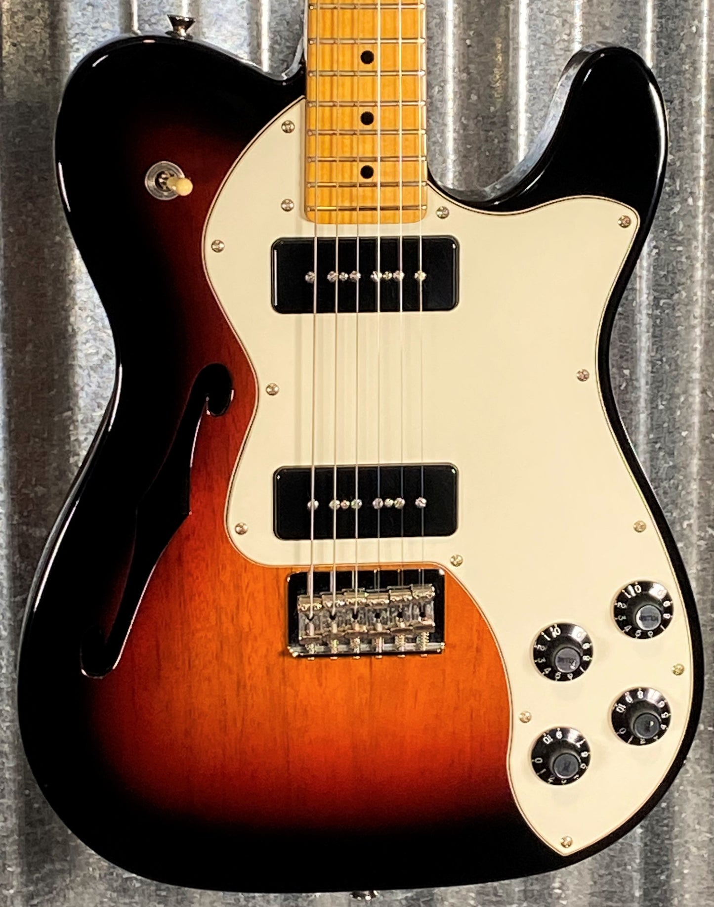 Fender Modern Player Telecaster Thinline Deluxe Sunburst Guitar #6610 Used