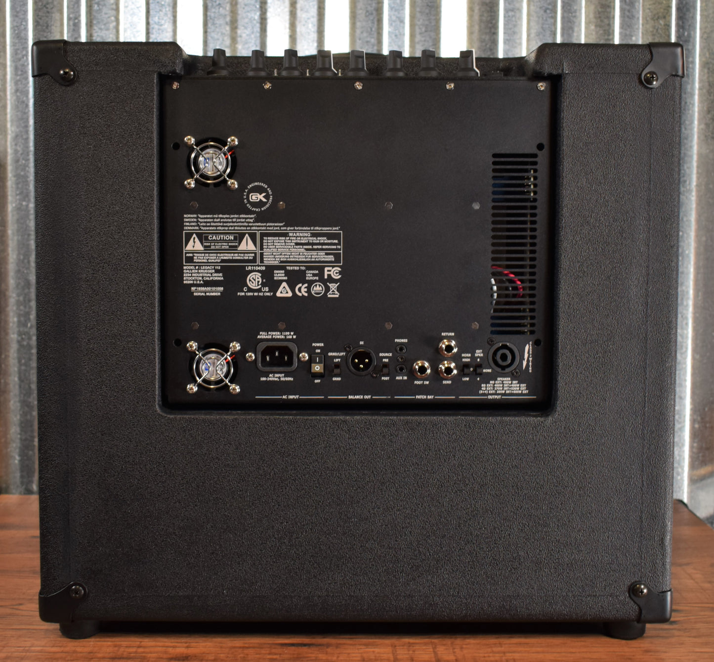 Gallien-Krueger GK Legacy 112 500 Watt 1x12" Ultralight Bass Combo Amplifier with Overdrive