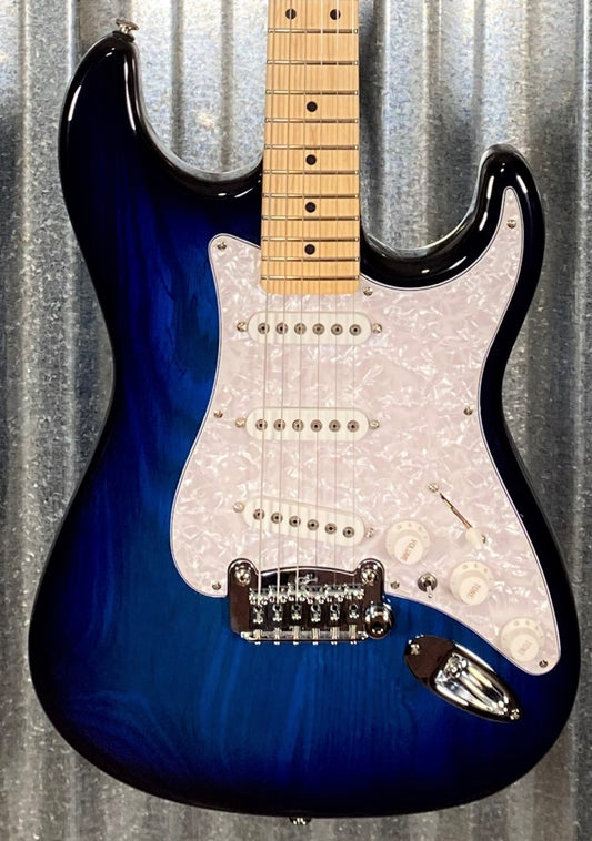 G&L USA Fullerton Deluxe S-500 Blueburst Guitar & Bag S500 #2135