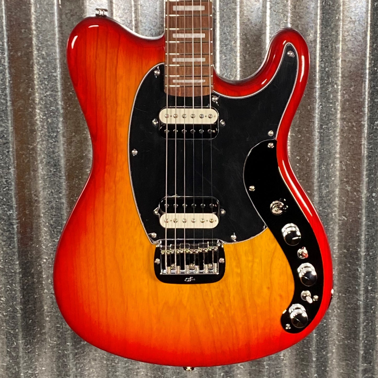 G&L USA CLF Research Espada HH Cherryburst Guitar & Bag #7045
