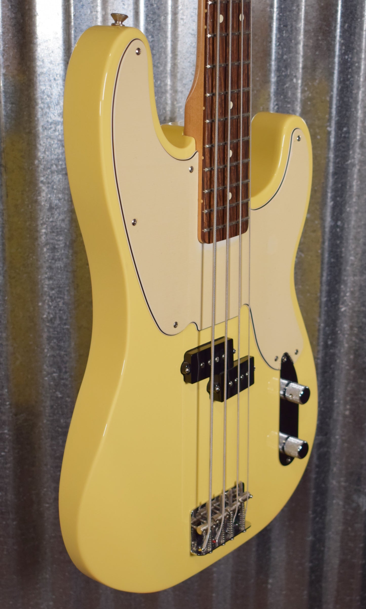 Fender 2003 MIM Standard Telecaster Precision 4 String Bass Vintage White & Bag #9673 Used