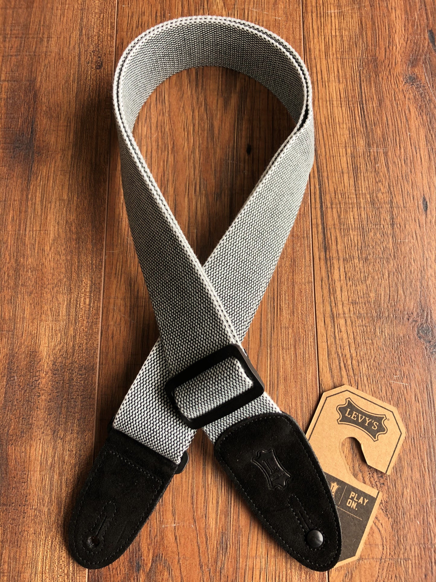 Levy's MT8-WHT 2" Adjustable Tweed Guitar & Bass Strap White