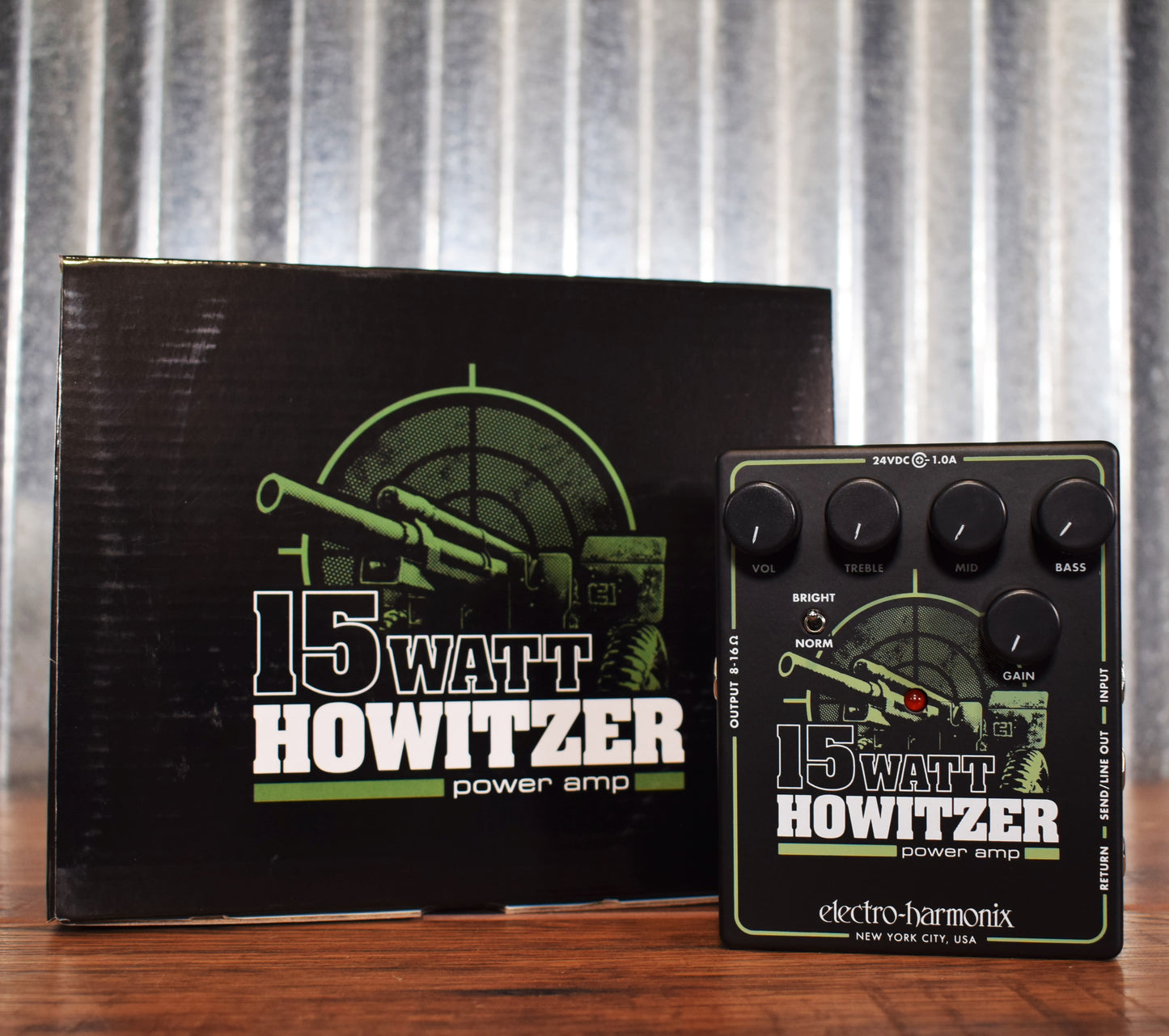 Electro-Harmonix EHX 15 Watt Howitzer Preamp Power Amp Guitar Effect Pedal