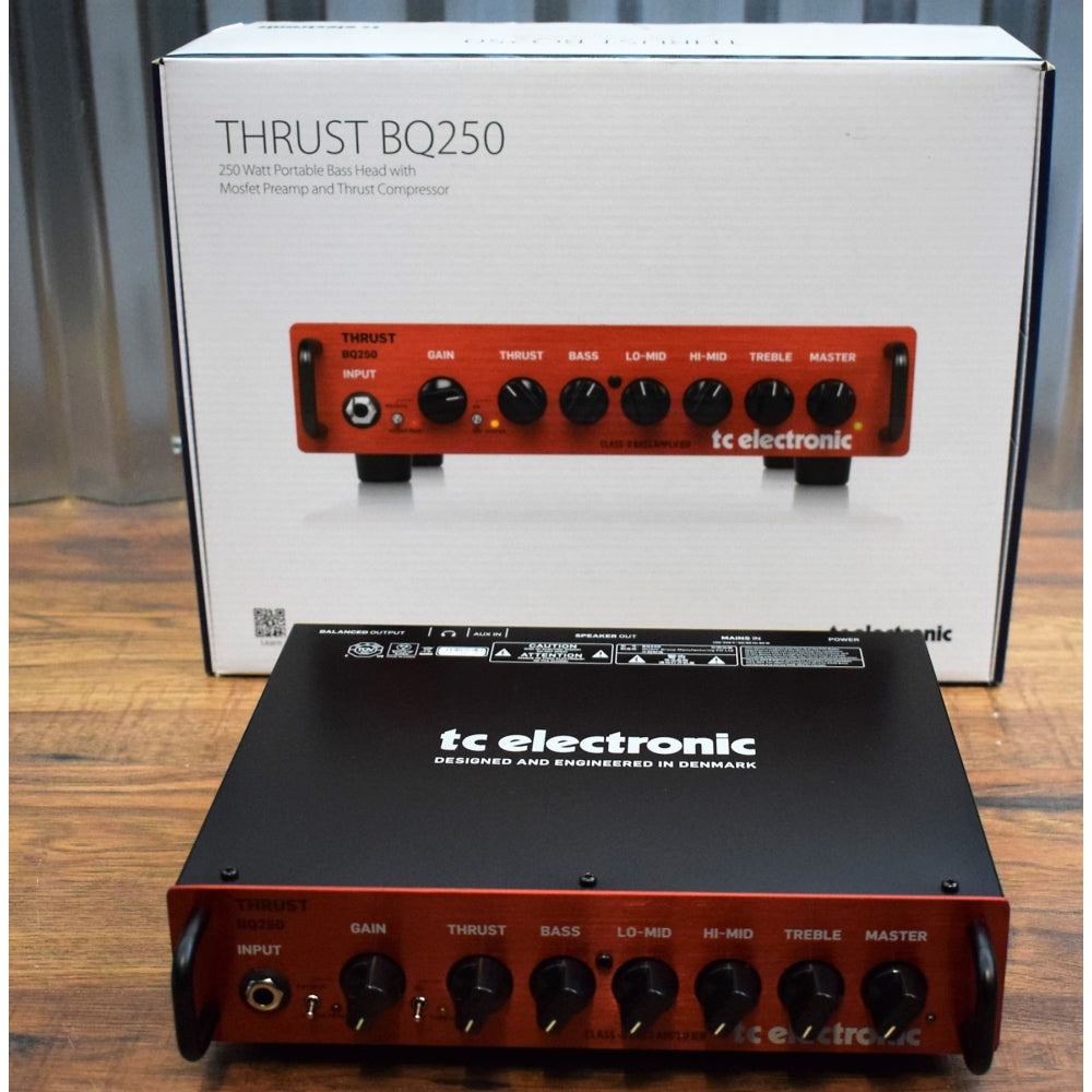 TC Electronic Thrust BQ250 250 Watt with Compressor Bass Head Amplifier